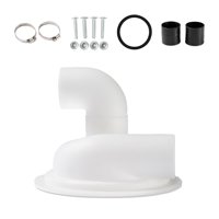 Magideal - Separador De Polvo Al Vacío, Tapa Separadora Ciclónica Con Codo, Plástico Para Carpintería, Bricolaje, Cubierta Ciclónica Fácil De Instalar, Colector , Blanco