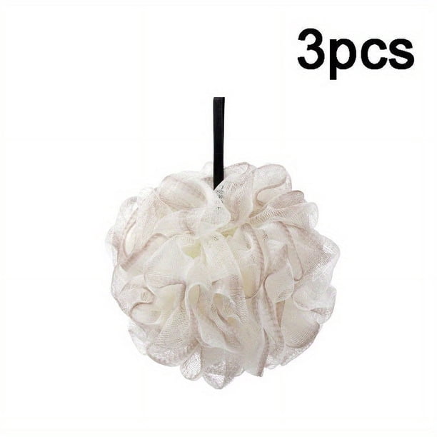 Indulge in Luxurious Bathing with our High-Grade Bath Ball - Available in 1pc/3pcs, Gradient Color, Super Soft Foaming Net, Non-Scattering Bath Flower, Dual Use For Scrubbing