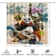 thumbnail image 2 of Kung Fu Panda 4-theme 4-Piece Shower Curtain Set with Rugs, Waterproof Bathroom Decor Set Includes Bath Mat, U-Shaped Rug, Toilet Lid Cover and Curtain with Hooks, 2 of 6