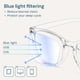 thumbnail image 3 of Gafas de bloqueo de luz azul Gaoye transparentes para computadora, 3 of 7