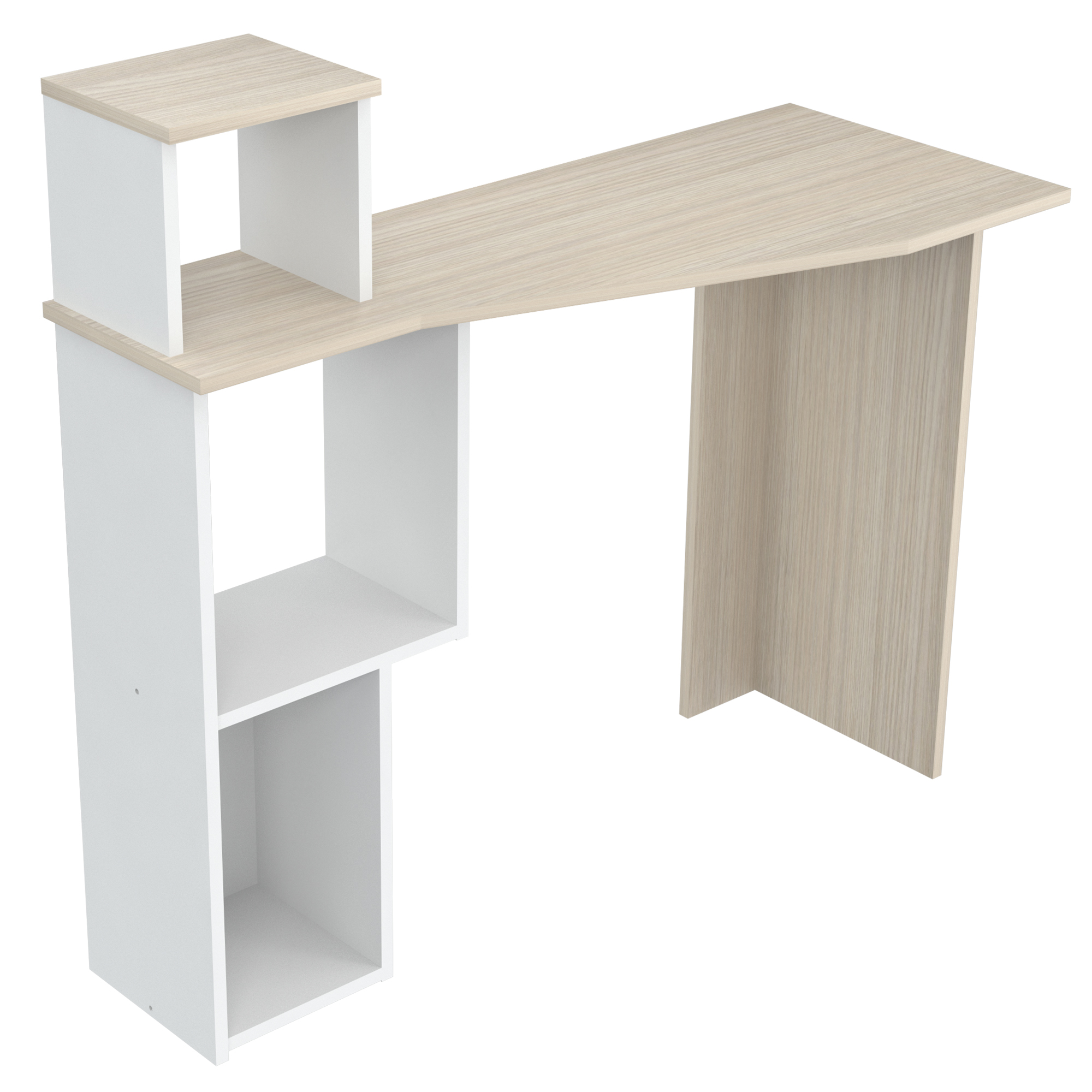 Inval - Escritorio 95Cm X 100Cm X 40Cm Arena Blanco