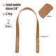 thumbnail image 2 of 2 piezas de correas de cuero para bolsos de 24 pulgadas (60 cm), cinturón de bolso, asa de bolso, ébano, 2 of 6