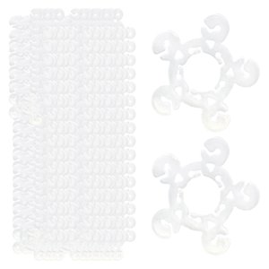 Bothyi - 100 Clips De Flores Para Globos, Lazos De Globos Reutilizables Para Eventos, Cumpleaños, Bodas, Estilo B 1,08 Pulgadas