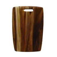 Nativos - Tabla Rustica De Picar Forma Rectangular Curva 36 X 24