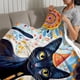 thumbnail image 3 of Fiesta del Gato Negro anti-pilling, suave, ligera, esponjosa y acogedora de lujo para hogar y cocina – Perfecta para niños y adultos,100X130cm, 3 of 6