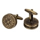 thumbnail image 4 of 1 Par De Botones De Chaqueta De Metal Antiguo Vintage Chapado En Bronce, Conjunto De 20mm Para Traje, 4 of 5