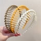 thumbnail image 1 of Hair Clip Frosted Color Headband Women's Non-slip Band Teeth Simple Pressure Headband Face Headband Hair Accessories, 1 of 5