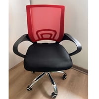 Velazio - Silla De Oficina Ergonómica Altura Ajustable Gira 360° Roja
