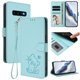 thumbnail image 2 of Funda de Gato tipo Libro para Samsung Galaxy S10 Plus, Verde Claro, 2 of 6
