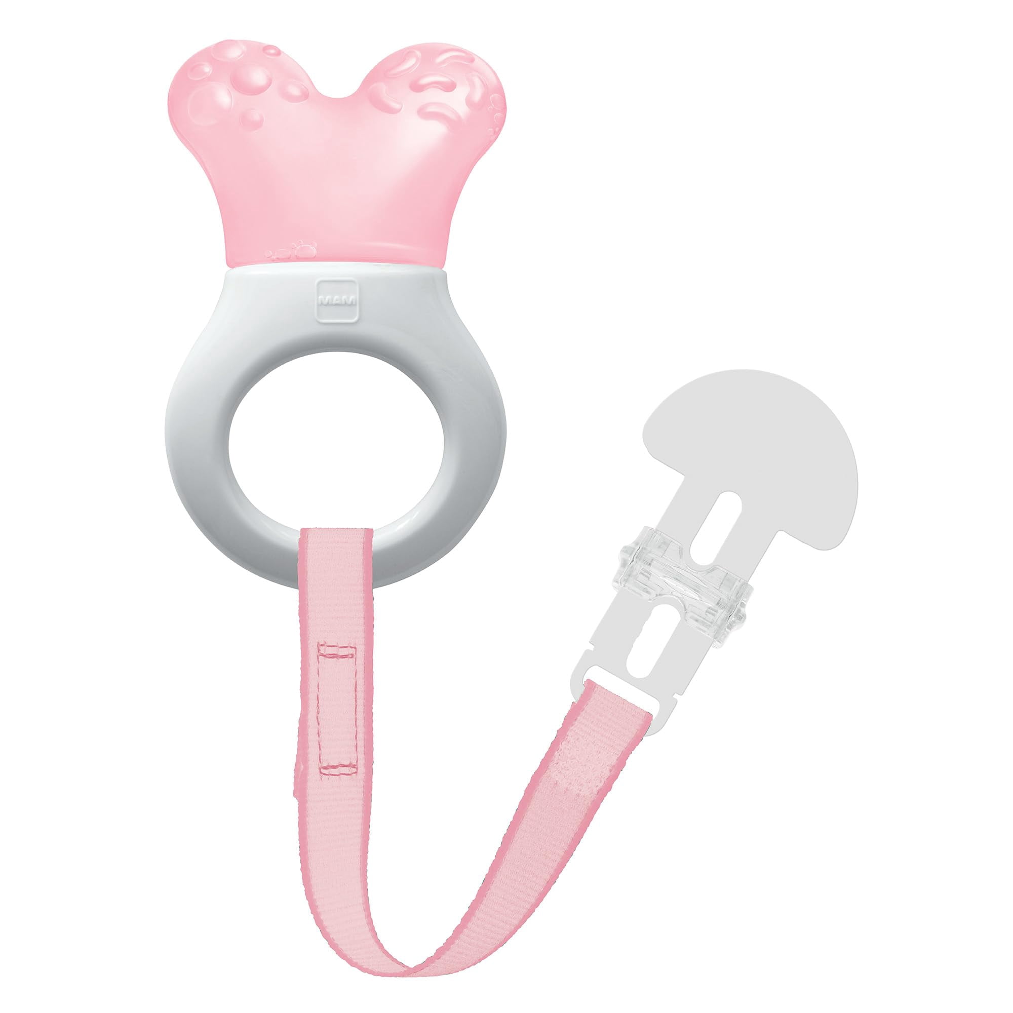 Minienfriador Teether Mam Con Clip Para Niñas De Más De 2 Meses