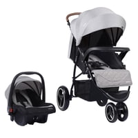Bbqool - Coche Travel System Kano Light Grey