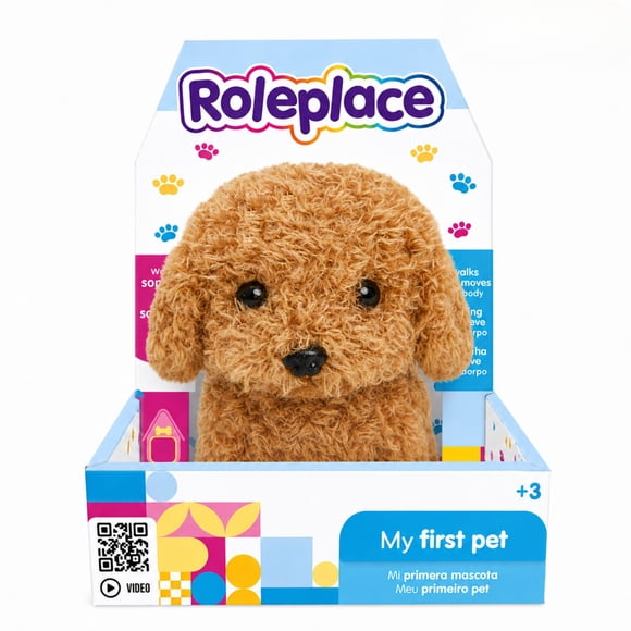 Peluche Perro Interactivo Rulos Café Sonido Movimiento - PS