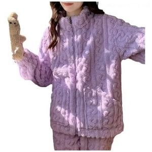 Genérica - X2 Conjunto De Pijama Mujer Polar Invierno Suave Ropa Dormir