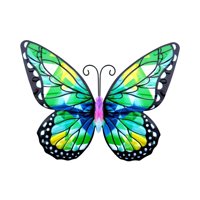 Magideal - Decoración De Pared Escultura Decoración Mariposas, Decoraciones Colgantes, Decoración De Pared De Mariposa De Metal Decorativa Artística Para Patio, Estilo A