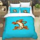 thumbnail image 1 of Winnie the Pooh Tigger cartoon animation set comfortable soft polyester bedding 3D digital printing children's gifts Bed Sheets, 1 of 5
