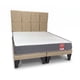 thumbnail image 3 of Cama 2 Plazas Europea América Slim Respaldo Atenas  150x190x50 Cm Tela Beige, 3 of 6