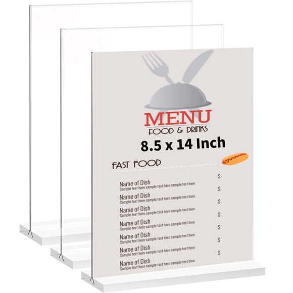 Soporte para Señal BeapTcely 21 × 36 cm Pack de 2 Transparente en Forma de T