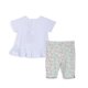 thumbnail image 2 of Conjunto Bebé Niña Manga Corta Broches Floral Aqua Pillin, 2 of 3