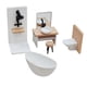 thumbnail image 3 of Juego De 5 Piezas De Baño Para Casa De Muñecas A Escala 1:12, Adornos Para Bañera, Regalos De Cumpleaños Para Niños, 3 of 5