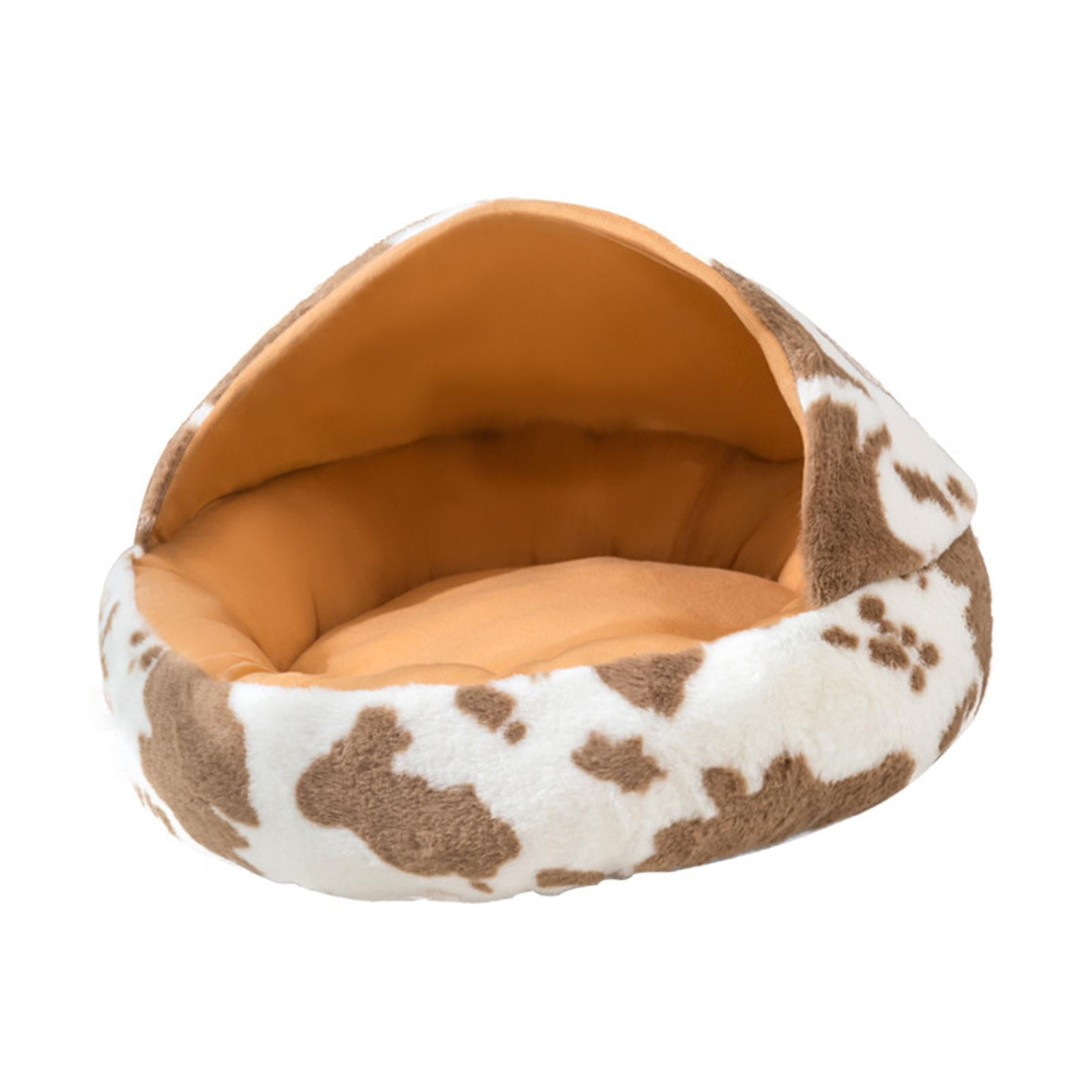 Ioensy - Casa Cálida Para Mascotas, Tienda Para Perros, Suave, Lavable A Mano O A Máquina, Cueva, Cama Para Gatos, Café, 50cm X 50cm