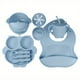 thumbnail image 3 of Baby Led Weaning Food Set| Baby Feeding Supplies| Toddler Food Set| Silicone Bib, Bowl, Sippy Cup With Snack Lid, Divided Fox Plate And Utensils| First Stage Of Life, 3 of 5
