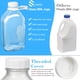thumbnail image 5 of Botellas de vidrio para leche Syntic de 2 litros con asa y tapa hermética, paquete de 4, 5 of 8