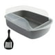 thumbnail image 5 of Caja De Arena Para Gatos Suministros Duraderos Para Mascotas Pequeñas Gatos De Interior Conejo Gris, 5 of 5