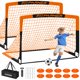 thumbnail image 1 of Portería de fútbol FITPARNER 183x110 cm, paquete de 2, naranja/negro, 1 of 9
