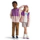 thumbnail image 1 of Sudadera con capucha THE NORTH FACE para niños Glacier con cierre completo, rosa musgo/uva, 1 of 3
