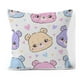 thumbnail image 1 of Funda Cojin Infantil 45x45 Ositos Lino Poly multicolor, 1 of 4