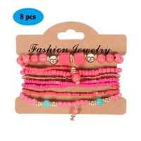 Pulsera Heshpaws Bohemian 8 Piezas Multicolor
