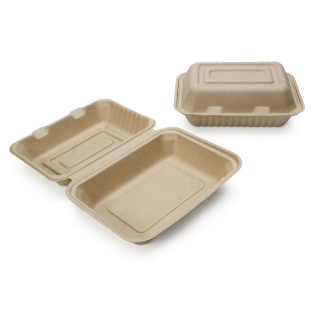 Recipientes desechables para alimentos Earth's Natural, 9 x 6 unidades, 500 unidades