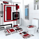 thumbnail image 1 of Set Juego De Baño 4 Piezas Con Cortina Deco Hogar Completo, 1 of 6