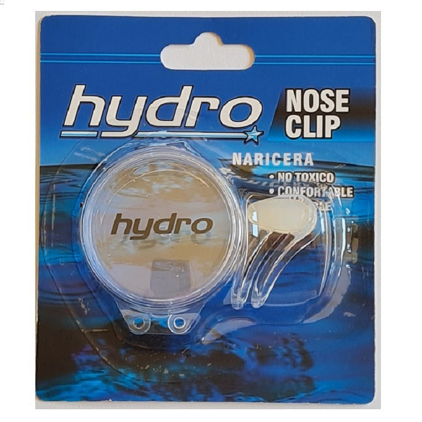 Hydro - Naricera Natacion Reutilizable Tipo Clip Transparente+estuch