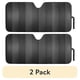 thumbnail image 1 of Parasol Parabrisas Auto Drive 63x28.5 Negro 2 Pack Universal, 1 of 3
