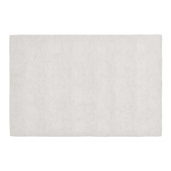 Alfombra sintetica Deco PET New Collection Redonda Blanca Diseño Moderno Lavable Indoor/Outdoor1,2x1,2 mts