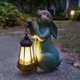 thumbnail image 2 of Estatua de jardín JOYBEE Conejo con farol solar para exterior, 2 of 8