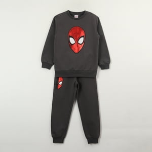 Conjunto Buzo Niño Spiderman Mascara Gris Marvel