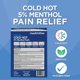 thumbnail image 2 of Parche de mentol medicinal HealthWise Cold Hot, 25 unidades, 2 of 9