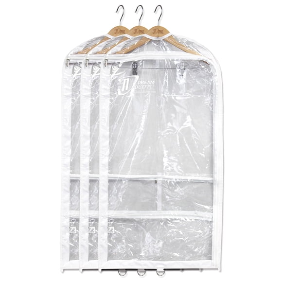 Bolsa de ropa Dream Duffel transparente para disfraces de baile, paquete de 3