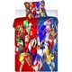 thumbnail image 2 of Juego de funda nórdica de Sonic Anime Sonic, funda nórdica infantil de microfibra con funda de almohada para niños y niñas., 2 of 3