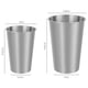 thumbnail image 2 of Xiao Hua Vaso para Beber de Acero Inoxidable de 500 Ml, Vaso de metal con Aislamiento Al Vacío de Doble Capa, Adecuado para BBQ, Hogar, Oficina, Fiesta, Conducir y Otras Ocasiones, 1 Pieza, Negro, 2 of 4
