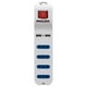 thumbnail image 2 of Alargador Extension 4entradas 2usb 1.5mts Blanco Xt41, 2 of 5