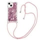 thumbnail image 1 of Funda FOXDOCK para iPhone 14 con Cuerda Ajustable, Brillo Líquido, Protección Antigolpes y Lente – Ideal para Regalo, 1 of 6