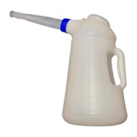 Magideal - Durabilidad Del Dispensador De Aceite Automotriz De Medición De Aceite Con Tapa De Polvo, Contenedor De Aceite 5L Con Escala, Con Una Gran Pala Para