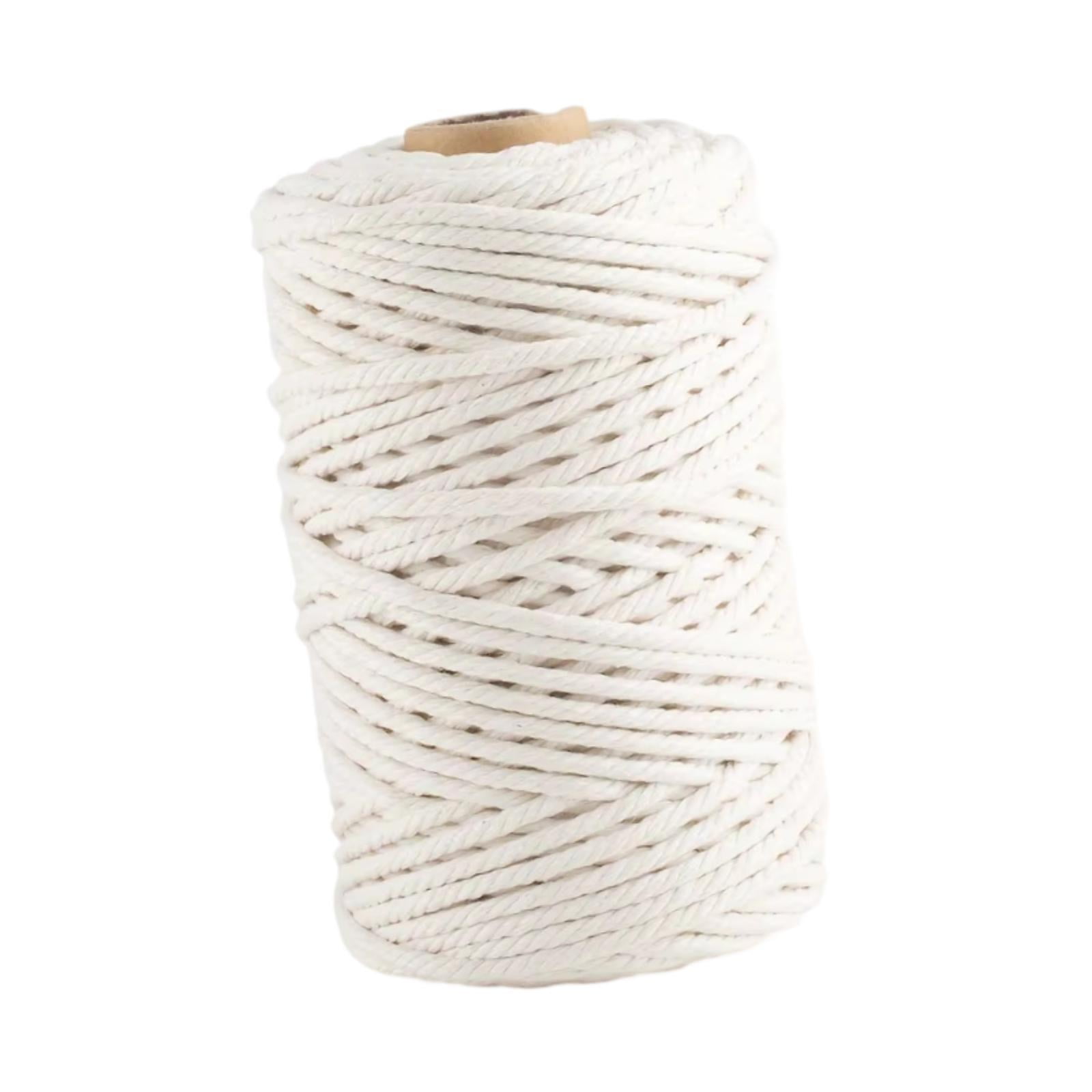 Magideal - Decoración Del Cable De Cable De La Cuerda De Algodón Decoración Cordón De Algodón Cordón Trenzado Para La Pared De Bricolaje Colgando Para El Uso Int Dia 6 Mm