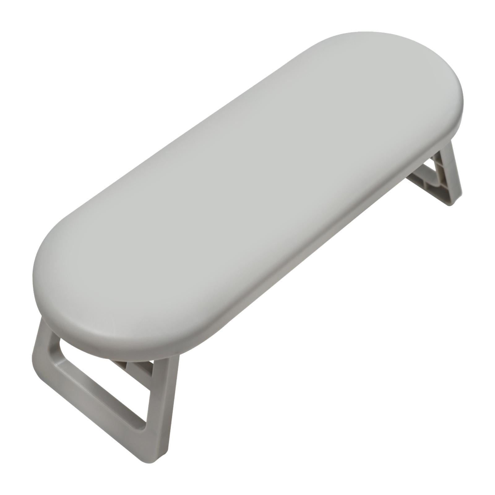 Magideal - Reposabrazos Para Uñas, Mesa De Escritorio, Estación De Bricolaje, Antideslizante, Plegable, Cómodo, Almohada De Manicura, Cojín De Mano Para Manicura Gris