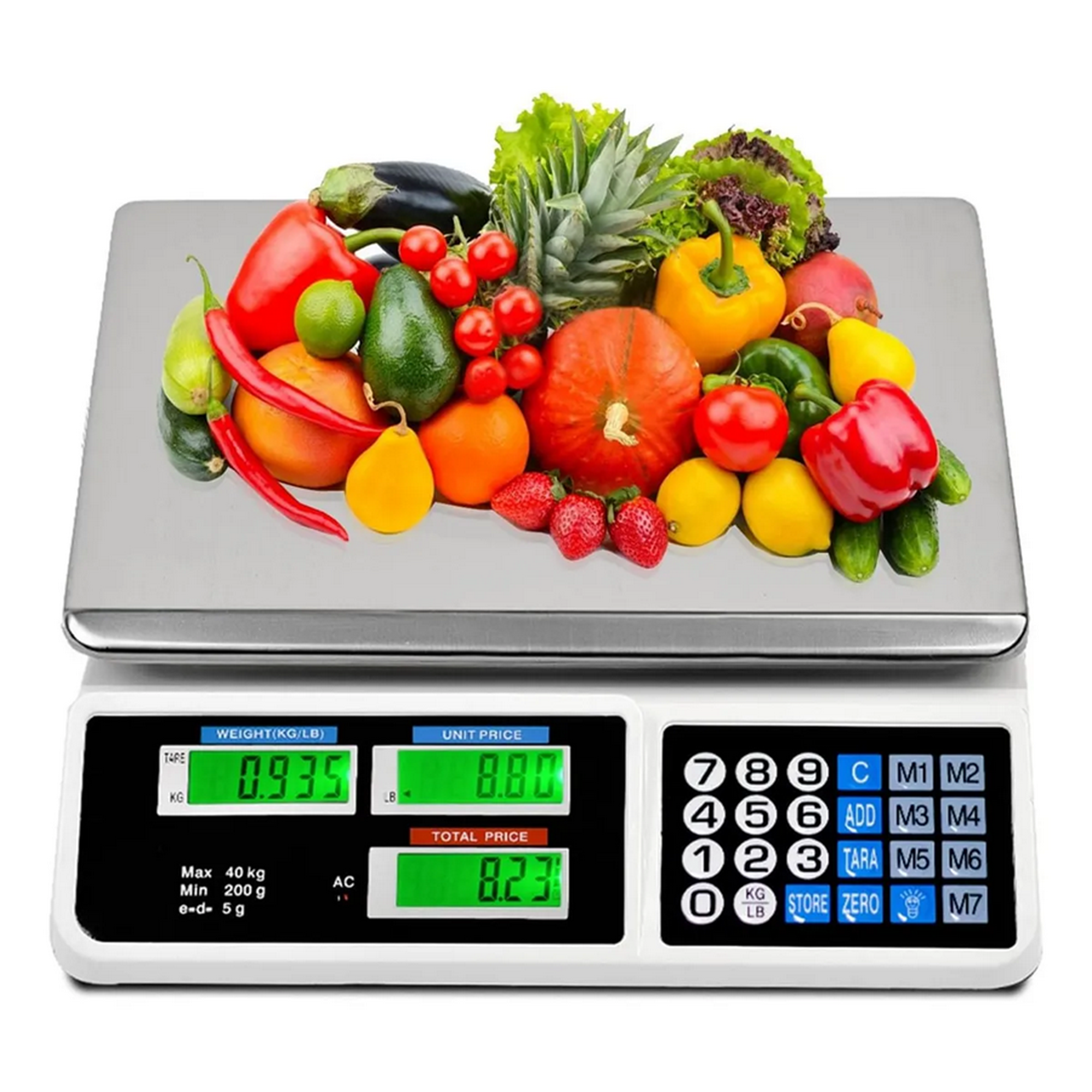 Genérico - Balanza Digital 40kg Con Luz Led