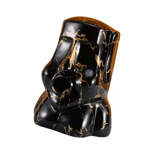 Magideal - Estatua Moderna Del Contenedor Del Dispensador De Toallas De Papel, Servilletero, Caja De Pañuelos Para La Decoración De La Oficina Del Escritorio Del Negro