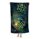 thumbnail image 3 of Pavo Real Toalla de playa de secado rápido con diseño temático, regalo para mujeres y niñas, ideal para cumpleaños, fans, amantes de la música, uso en la playa o al aire libre, 78 × 150 cm, 3 of 6